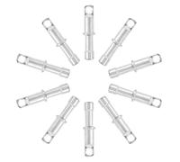GARVALON 10 Embouts de Poteaux de Tente en Alliage D’Aluminium 85 MM Kit de Réparation pour Arceaux de Tente Pièces de Rechange Légères et Solide pour Camping Extérieur