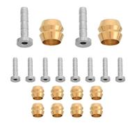 GARVALON 10 Ensembles Connecteur Olive de Frein Disque Hydraulique Vélo Insert pour Réparation et Amélioration Performance Freinage VTT Compatible Multiples Modèles