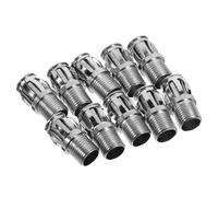 GARVALON 10 pièces Fixation pour Douille Ampoule Clip Métallique à Filetage Support pour Lampe Plafonnier Lot de Accessoire Quincaillerie pour Douille Lampe Halogène et LED