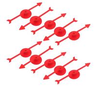 GARVALON 10 pièces Flèches de Jeu Plastique Accessoires DIY pour Plateau Rotatif Garçon Fille Educatif Interaction Sociale