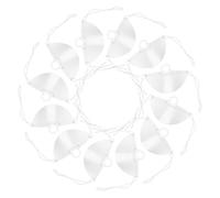 GARVALON 10 pièces Masque Plastique Transparent Réutilisable avec Technologie Anti-buée Léger et Flexible pour Restaurants Salons de Beauté et Service Alimentaire