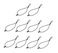 GARVALON 10 pièces Mini Clips avec Cordon Élastique Résistant pour Gestion de Sangles Nylon Plein Air Accessoires Tactiques Anticorrosion pour Randonnée Camping Voyage