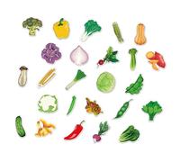 GARVALON 100 feuilles Autocollants Décoratifs Légumes Étanches pour Valise Réfrigérateur Stickers DIY Résistants et Polyvalents pour Scrapbooking et Décoration Maison