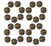 GARVALON 100 Mini Boutons Ronds en Métal Couleur Cuivre Ancien 7 MM pour Vêtements de Poupée Couture DIY Accessoires de Poupées Lot de 100 Pièces
