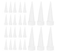 GARVALON 100 pièces Embouts de Rechange Caulk Caps Buse Applicateur Joint Précision pour Calfeutrage et Plomberie Buse Caulking Tips Set pour Application Précise de Colle et Polyvalent