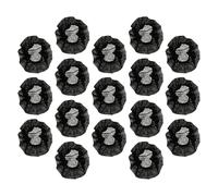 GARVALON 100 pièces Housses Microphone Jetables Noires Anti-éclaboussures Non Tissé Protection Vent Microphone Accessoires Pratiques Anti-poussière Anti-chute