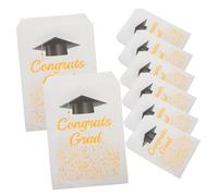 GARVALON 10pièces Papier à Thème De Graduation Lot De Blancs Pour Fêtes De Douceurs Et Petites Surprises Parfaits Pour Événements Festifs Célébrations