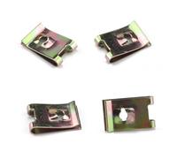 GARVALON 110 pièces U Clips Nut Acier Manganèse Attaches U pour Fixation Panneaux Intérieur Voiture Kit Clips Ressorts Renfort Câbles de Bord