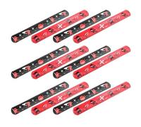 GARVALON 12 Bracelets à Claquer Ninja Noir et Rouge, Jouets Élastiques pour Fête D’garçon et Filles, Lot de 2 Modèles X 6 Pièces, Accessoires Décoratifs pour Anniversaire Garçon Fille,