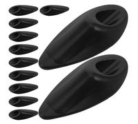 GARVALON 12 Œillets Noirs en Fibre de Nylon pour Câblage Interne de Vélo Boucle de Câble de Dérailleur Accessoires de Routage de Cadre Kit 12 Pièces pour Passage de Câbles de Frein