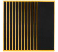 GARVALON 12 pièces Bandes Adhésives Antidérapantes pour Fingerboard Mousse Noire Accessoires Skateboard Doigts Résistants et Flexibles