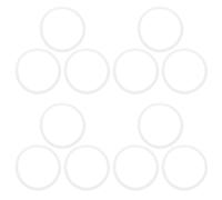 GARVALON 12 Pièces Silicone Sealing Gaskets Replacement Set for Water Bottles Flexible Lid Rings Spare Parts Easy Installation and Seal Accessories