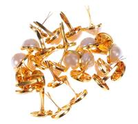 GARVALON 120 Mini Attaches Parisiennes Rondes en Métal Doré 12 MM Petites Attaches Parisiennes pour Loisirs Créatifs Scrapbooking et Travaux Manuels en Papier Fixation Double Patte