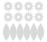 GARVALON 150 pièces Miroirs Autocollants Pétale Mini Carreaux Verre pour Décoration Murale Artisanat DIY Mosaïque pour Cuisine Salle de Bain et Table