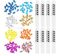 GARVALON 160 pièces Silicone Pet Claw Caps with Adhesive Glues Flexible Cat Paw Nail Covers Protective Kit for Scratch Prevention