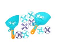 GARVALON 2 Ensembles Volant Disque Extérieur avec Lanceur à Tir à Main Disque Léger et Sûr pour Jeux Interactifs Garçon Fille et Développement Social