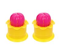 GARVALON 2 Moules à Baozi Manuels Jaunes en Plastique Écologique Outil de Cuisson Multifonction pour Brioches Vapeur Accessoire la Cuisine Pratique pour Famille et Restauration