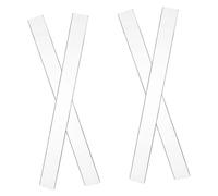 GARVALON 2 paires Règles Pâtisserie Acrylique Guide Épaisseur Pâte Outil de Fabrication Gâteaux Pratique et Reglette Niveler Pâtisserie Portable