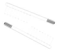 GARVALON 2 pièces Accessoires Électrode Haute Fréquence Transparent Non Conducteur pour Baguette Visage Sécurité Usage Prolongé Croissance Cheveux