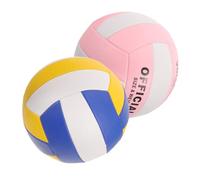 GARVALON 2 pièces Ballon Volley Soft Indoor pour Entraînement et Compétition Ballon Sport Standard Machine Cousu Pratique pour Joueurs Collège Grip Confortable et Surface Lisse