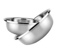 GARVALON 2 pièces Bassin de Lavage Inox Grand Bol Mélangeur Cuisine Cuve Acier Inoxydable Surface Lisse et Antidérapante et Sûr pour Usage Domestique