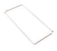 GARVALON 2 pièces Bâtons Radiesthésie Laiton pour Chasse Au Trésor et Recherche Pierres Baguettes Divinatoires avec Têtes Sphériques pour Localisation Précise de Eau Or