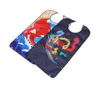 GARVALON 2 pièces Bavoirs Étanches pour Adultes Lot de Protection Repas pour Seniors Bavoir Imperméable Double Accessoire Pratique pour Repas Quotidien