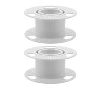 GARVALON 2 Pièces Bobine Réutilisable pour Filament 3d 250g en ABS Blanc | Gestion du Matériau, Tri des Couleurs Simplifié, Limite les Bouchons, pour Éducation et Essais de Prototype
