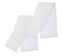 GARVALON 2 pièces Brassard de Football Capitaine Élastique Réglable Blanc DIY Multi-usages pour Équipe Sportive