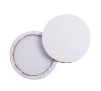 GARVALON 2 pièces Cadre Rond Toile Coton Lot Panneau Toile Peinture Ronde Tendue pour Peinture à Huile Acrylique et Gouache Surface et Lisse pour Artistes et Créations DIY