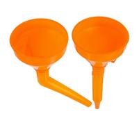 GARVALON 2 pièces Entonnoir de Carburant Anti-éclaboussures pour Voiture et Moto Entonnoir Large Outil Multifonction pour Ravitaillement et Huile Moteur Kit avec Embouts Droit et Coudé