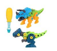 GARVALON 2 pièces Jouets Dinosaure DIY Modèles à Monter et Démonter pour Garçon Fille Jeu Éducatif Manuel pour Développer la Motricité et Connaissances Créatures Préhistoriques