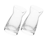 GARVALON 2 pièces Lot de Pichets Verre pour Lait et Petits Récipients Compacts et Légers pour Service Élégant Adaptés Cuisine Maison et Bar