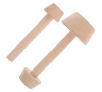 GARVALON 2 pièces Moule Tarte Aux Œufs Double Face Bois Tamper Pâtisserie Presse-pâte Réutilisable pour Base Tartelette Outil de Cuisson pour Amateurs de Pâtisserie