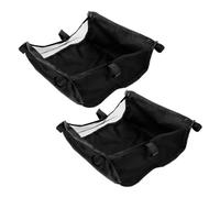 GARVALON 2 pièces Panier de Poussette Inférieur Robuste et Spacieux Organisateur Multifonction pour Jouets Couches et Courses Fixation Simple et Sécurisée sans Outil Compatible Poussette