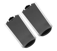 GARVALON 2 pièces Support de Table Triangulaire Rotatif Acrylique Transparent Porte-affiches à Faces Présentoir Menu Robuste pour Bureau et Restaurant Porte Commande Multifonctionnel