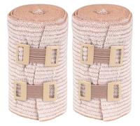 GARVALON 2 rouleaux Bandages Élastiques Respirants Bande de Maintien Sportive pour Genou Cheville et Poignet Compressions Confortables et Légères Enveloppement Polyvalent pour Sport et