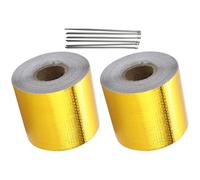 GARVALON 2 Rouleaux de Ruban Adhésif en Aluminium 5M X 5Cm Ruban d'Étanchéité pour Joints Résistant aux Hautes Températures Imperméable pour Réparation DIY Ventilation et Maintenance