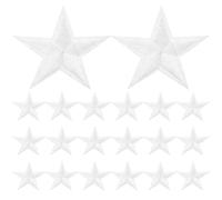 GARVALON 20 pièces Patch Thermocollant Étoile Décorative Petites Appliques pour Vêtements Sacs Chapeaux Chaussures Réparations et Customisation
