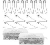 GARVALON 200 pièces Épingles Nourrice Durables Acier Inoxydable pour Couture Patchwork Quilting Artisanat DIY Sécurisées et Résistantes