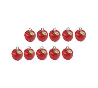 GARVALON 20pcs Pendentifs en Résine Rouge pour Bijoux Diy, Breloques Élégantes et Nobles, Création de Bracelets et Boucles D'oreilles