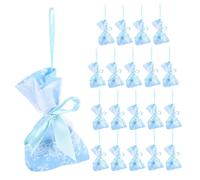 GARVALON 20pièces Sachets Vides pour Lavande Poche Décorative avec Noeud Organza Rangement pour Tiroirs et Placards Sachet Parfumé Réutilisable