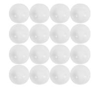 GARVALON 25 Capsules Rondes Blanches Vides 4 CM pour Distributeur Automatique Balles Creuses en Plastique pour Tombola et Jeux Recharges pour Machine à Pince - Lot de 25 Pièces