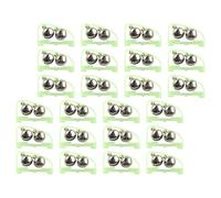 GARVALON 25 Pièces Glow-in-The-Dark Fishing Pole Bells Dual Alert Rod Clips Plastic Night Fishing Alarm for Carp and Sea Rods