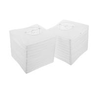 GARVALON 2pcs Lanterne Blanche Carrée Pliable en Papier et Fer, Lanterne Extérieure Élégante pour Décorations de Fête et Mariage, Abat-Jour Suspendu Classique