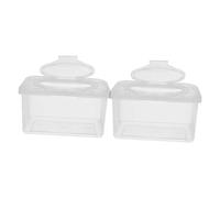 GARVALON 2pièces Distributeur De Lingettes Pour Bébés Avec Couvercle Boîte De Rangement Réutilisable Pour Salle De Bain Et Chambre Garde Les Lingettes Humides Et Propres