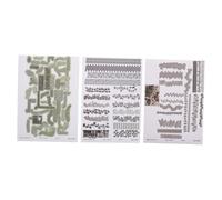 GARVALON 3 Feuilles Autocollants Miniatures Briques Artificielles pour Modèles Paysagers Relief de Terrain Autoadhésif pour Projet Scolaire et Diorama Urbain