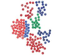 GARVALON 3 Paquets Lot de Jeux de Boules Numérotées pour Tombola et Loterie Boules Plastique Colorées pour Accessoires de Fête et Activités de Soirée