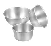 GARVALON 3 pièces Coupelles à Sauce Acier Inoxydable Épaisses Récipients à Condiments pour Maison et Restaurant Bols à Trempette pour Vinaigre Sauce Soja et Assaisonnements