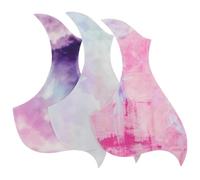 GARVALON 3 Pièces Pickguard Autocollant Guitare Acoustique Forme Oiseau Protection Amovible Pré-découpée Accessoire Musicien Remplacement Facile pour Débutants
